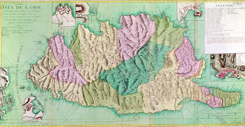 Wojskowa mapa Korsyki, 1768